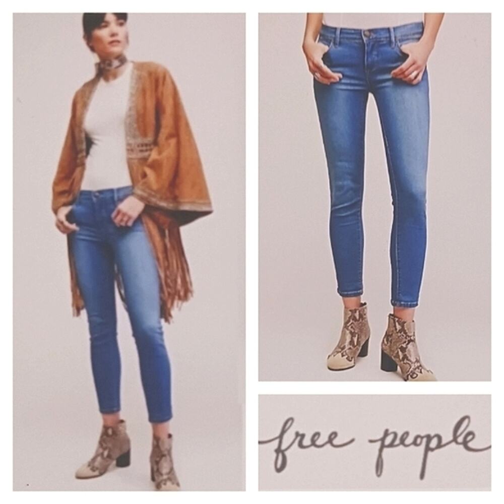 Free People Ankle Skinny GUC Size 25      J676